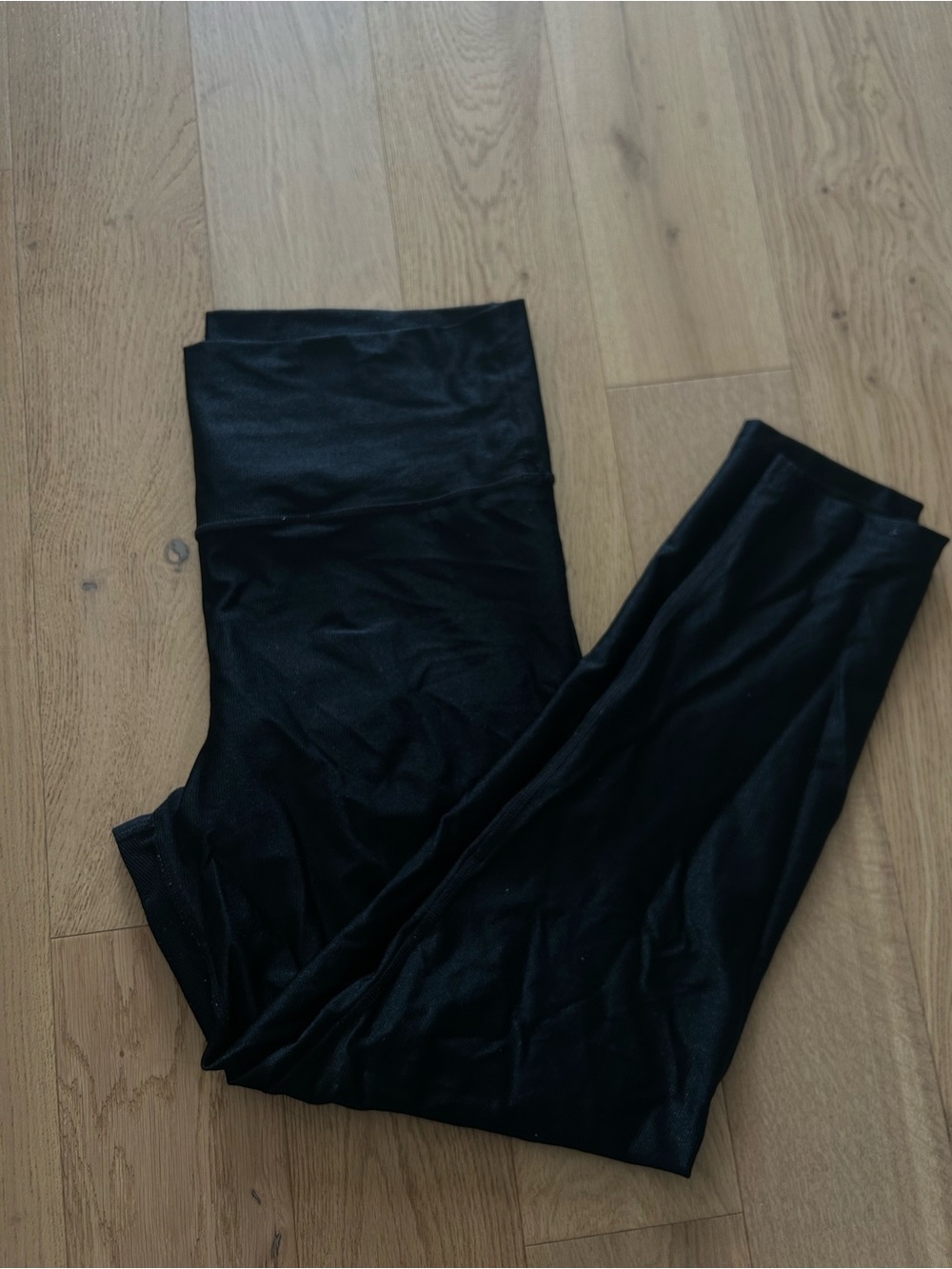 Aerie Black Shine High-Waist Leggings